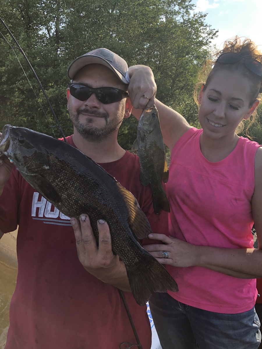 Husband and wife Smallmouth double